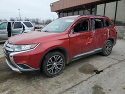 Vehiculos salvage en venta de Copart Fort Wayne, IN: 2016 Mitsubishi Outlander SE