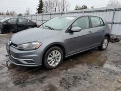 Volkswagen Golf salvage cars for sale: 2018 Volkswagen Golf S