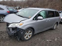 Salvage cars for sale at Marlboro, NY auction: 2015 Toyota Sienna LE