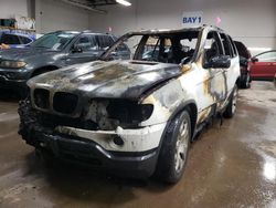 Salvage cars for sale at Elgin, IL auction: 2002 BMW X5 3.0I