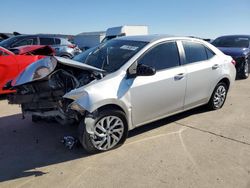 Salvage cars for sale from Copart Grand Prairie, TX: 2017 Toyota Corolla L