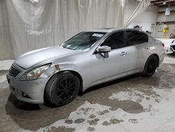Salvage cars for sale at Leroy, NY auction: 2012 Infiniti G37