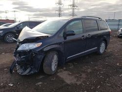 Salvage cars for sale from Copart Elgin, IL: 2016 Toyota Sienna XLE
