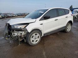 Salvage cars for sale at Woodhaven, MI auction: 2018 Ford Escape S