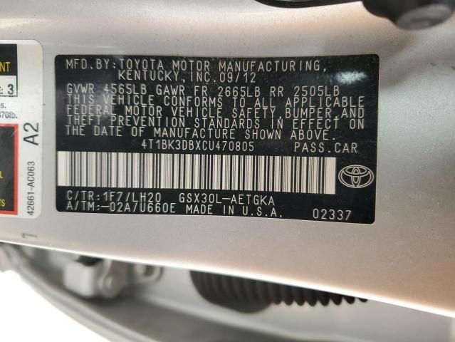 2012 Toyota Avalon Base