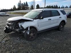 Salvage cars for sale at Graham, WA auction: 2014 Ford Explorer Police Interceptor