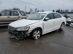 Salvage cars for sale from Copart Woodburn, OR: 2015 Volkswagen Passat S