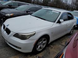 Salvage cars for sale at North Billerica, MA auction: 2008 BMW 535 I