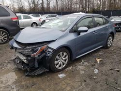 Toyota Corolla LE salvage cars for sale: 2022 Toyota Corolla LE