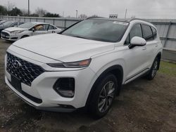 Salvage cars for sale at Sacramento, CA auction: 2020 Hyundai Santa FE SEL