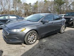 Salvage cars for sale at Austell, GA auction: 2017 Ford Fusion SE