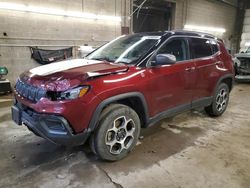Salvage cars for sale at Angola, NY auction: 2022 Jeep Compass Trailhawk