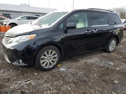 Toyota Sienna XLE salvage cars for sale: 2015 Toyota Sienna XLE