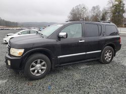 Salvage cars for sale from Copart Concord, NC: 2005 Infiniti QX56