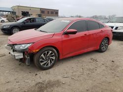 Salvage cars for sale at Kansas City, KS auction: 2018 Honda Civic EX