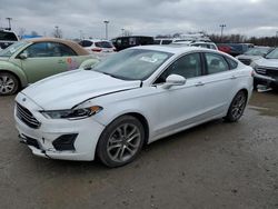 Salvage cars for sale at Indianapolis, IN auction: 2019 Ford Fusion SEL