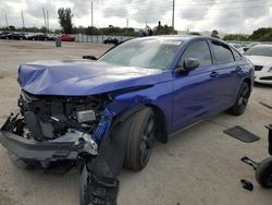 Salvage cars for sale at Miami, FL auction: 2023 Honda Accord Hybrid SPORT-L