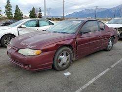 Salvage cars for sale at Rancho Cucamonga, CA auction: 2002 Chevrolet Monte Carlo SS