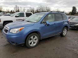 Salvage cars for sale at Portland, OR auction: 2015 Subaru Forester 2.5I Premium