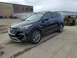 Salvage cars for sale from Copart Kansas City, KS: 2017 Hyundai Santa FE SE