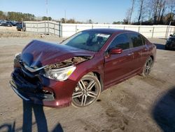 Honda Accord Sport salvage cars for sale: 2017 Honda Accord Sport