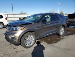 Salvage cars for sale at Littleton, CO auction: 2021 Ford Explorer Limited