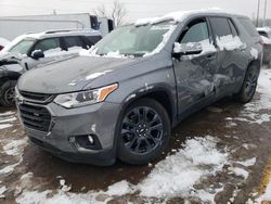Salvage cars for sale at Woodhaven, MI auction: 2020 Chevrolet Traverse RS