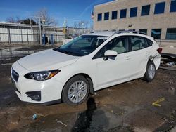 Subaru Impreza Premium salvage cars for sale: 2018 Subaru Impreza Premium