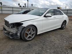 Mercedes-Benz C-Class salvage cars for sale: 2016 Mercedes-Benz C300