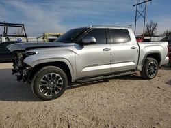 Salvage cars for sale at Oklahoma City, OK auction: 2022 Toyota Tundra Crewmax Limited