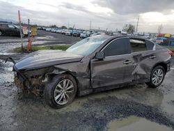 Salvage cars for sale from Copart Eugene, OR: 2017 Infiniti Q50 Premium