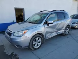 Salvage cars for sale from Copart Farr West, UT: 2015 Subaru Forester 2.5I Limited