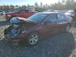 Salvage cars for sale from Copart Windham, ME: 2016 Chevrolet Malibu LS