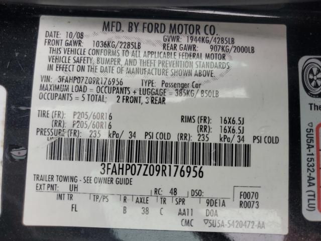 2009 Ford Fusion SE