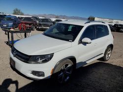 Salvage cars for sale from Copart Tucson, AZ: 2016 Volkswagen Tiguan S