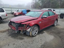 Salvage cars for sale from Copart Shreveport, LA: 2016 Ford Taurus Limited