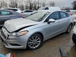 Salvage cars for sale from Copart Baltimore, MD: 2017 Ford Fusion SE