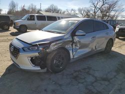 Salvage cars for sale from Copart Wichita, KS: 2022 Hyundai Ioniq Blue