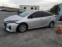 Salvage cars for sale at Wilmington, CA auction: 2017 Toyota Prius Prime