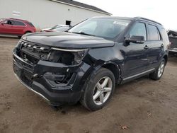 Salvage cars for sale from Copart Portland, MI: 2016 Ford Explorer XLT