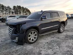 Salvage cars for sale at Loganville, GA auction: 2017 Cadillac Escalade Luxury