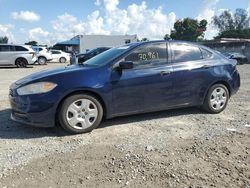 Salvage cars for sale from Copart Opa Locka, FL: 2013 Dodge Dart SE