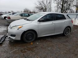 Salvage cars for sale from Copart Ontario Auction, ON: 2011 Toyota Corolla Matrix