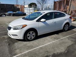 2016 KIA Forte LX en venta en Wilmington, CA