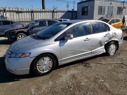 Salvage cars for sale at Los Angeles, CA auction: 2006 Honda Civic Hybrid