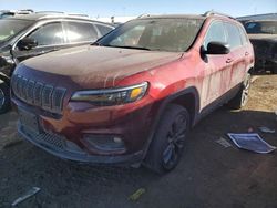 Jeep salvage cars for sale: 2021 Jeep Cherokee Latitude LUX