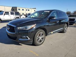 Salvage cars for sale at Wilmer, TX auction: 2017 Infiniti QX60