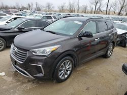 Salvage cars for sale at Bridgeton, MO auction: 2017 Hyundai Santa FE SE