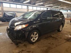 Salvage cars for sale at Wheeling, IL auction: 2017 Toyota Sienna LE