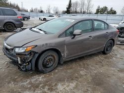 Honda Civic LX salvage cars for sale: 2012 Honda Civic LX